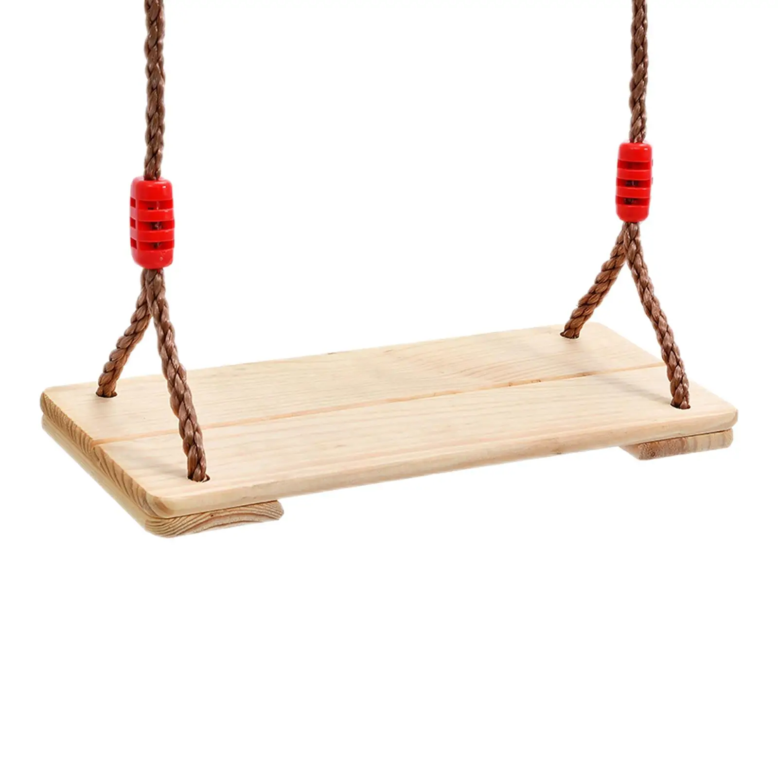 Kids Wooden Swing Garden Swing Sturdy Rope Indoor Backyard Outdoor