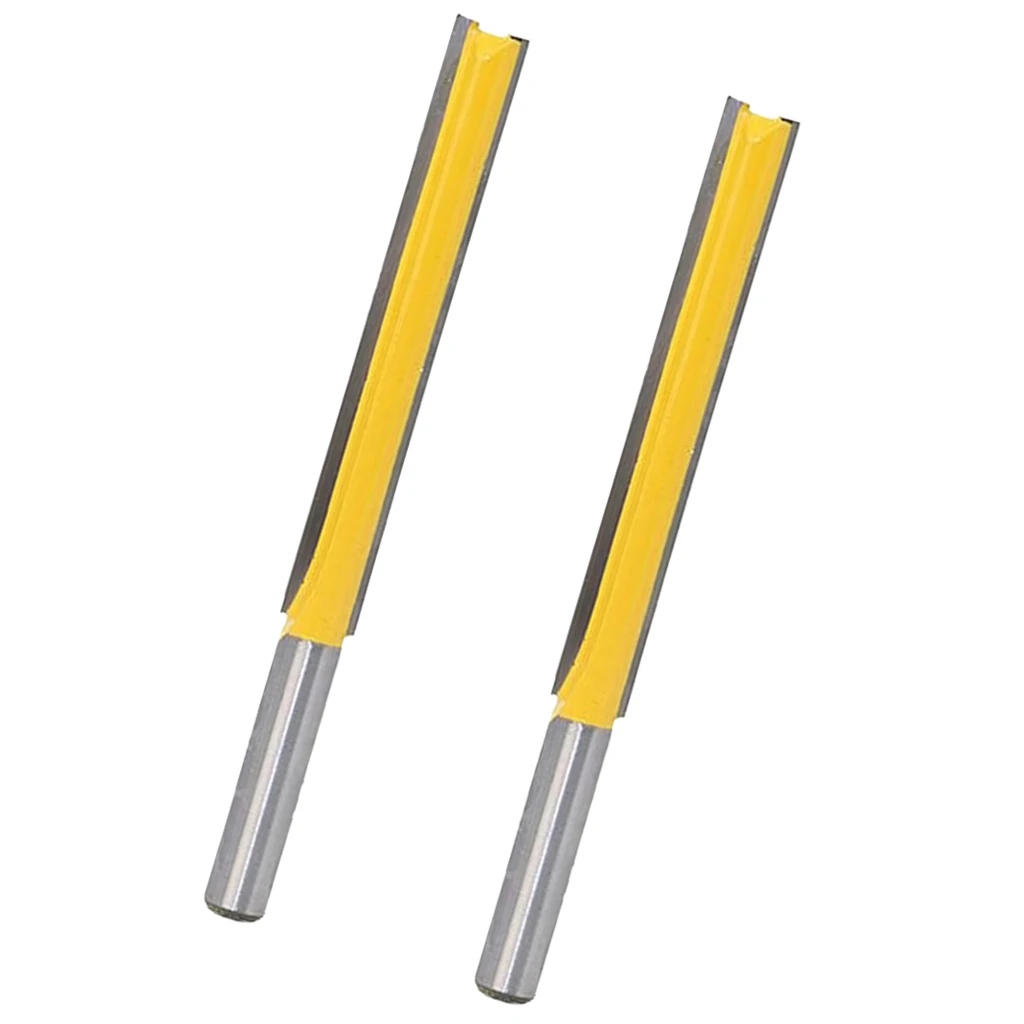 

Extra Long Straight Router Bit Carbide Wood Milling Cutter 76mm Trimming Blade Woodworking Tool for Slotting Tasks