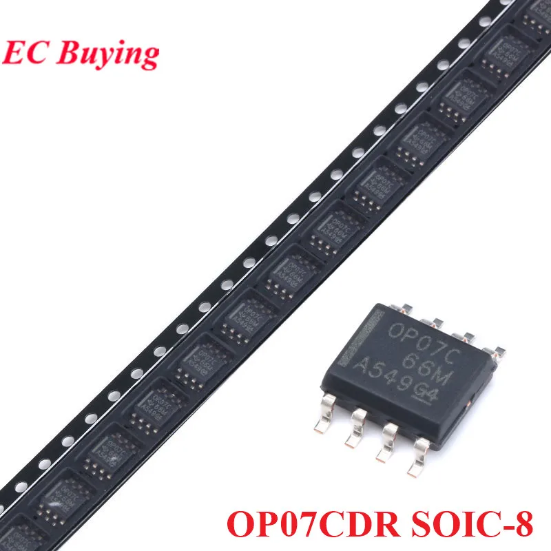 50pcs/1pc OP07CDR SOIC-8 OP07C SOP-8 OP07 SOP8 Operational Amplifiers Op Amp Chip IC New Original