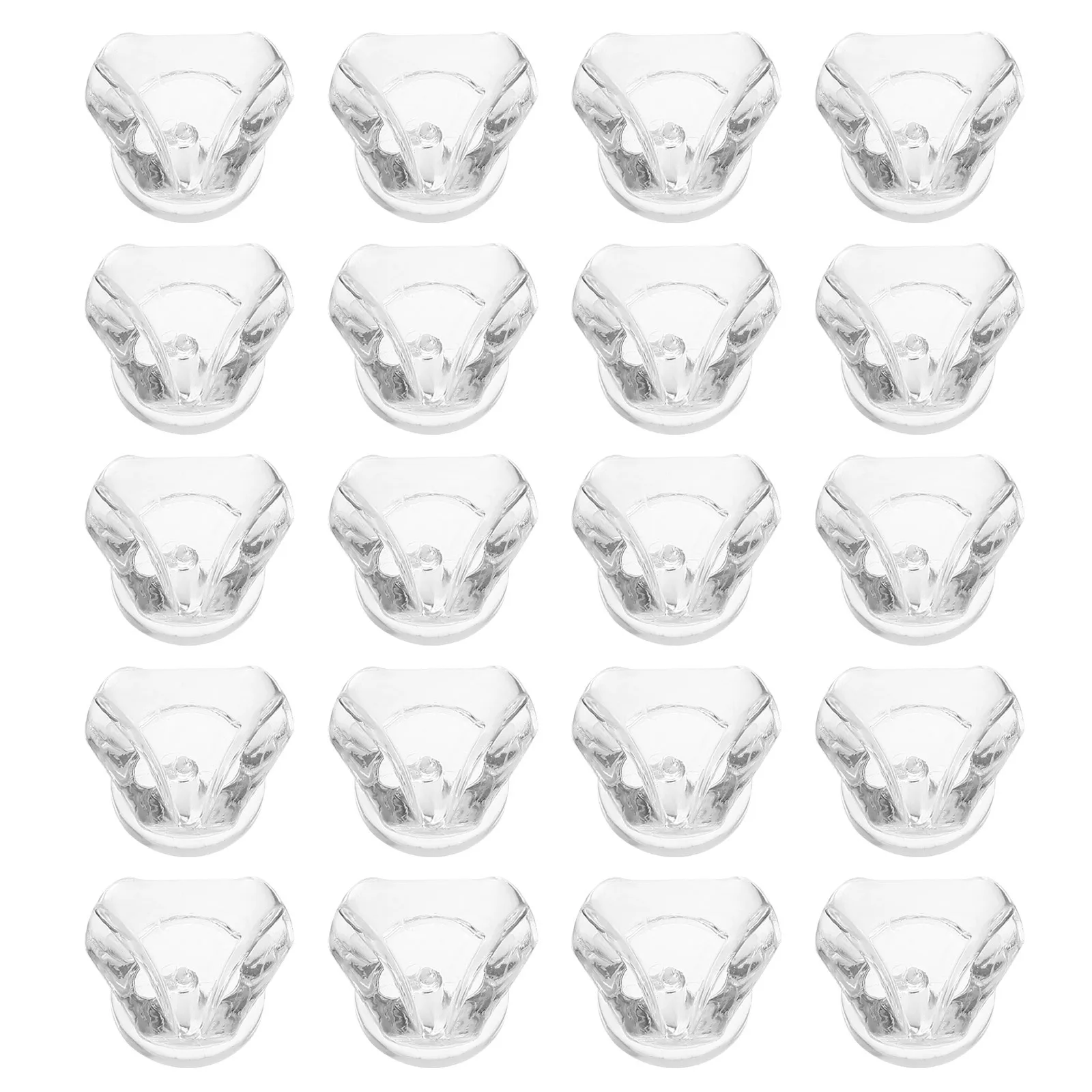 

20Pcs Transparent Acrylic Triangle Drawer Pulls Handles for Kitchen Cabinets Dresser Wardrobe Modern Cabinet Hardware