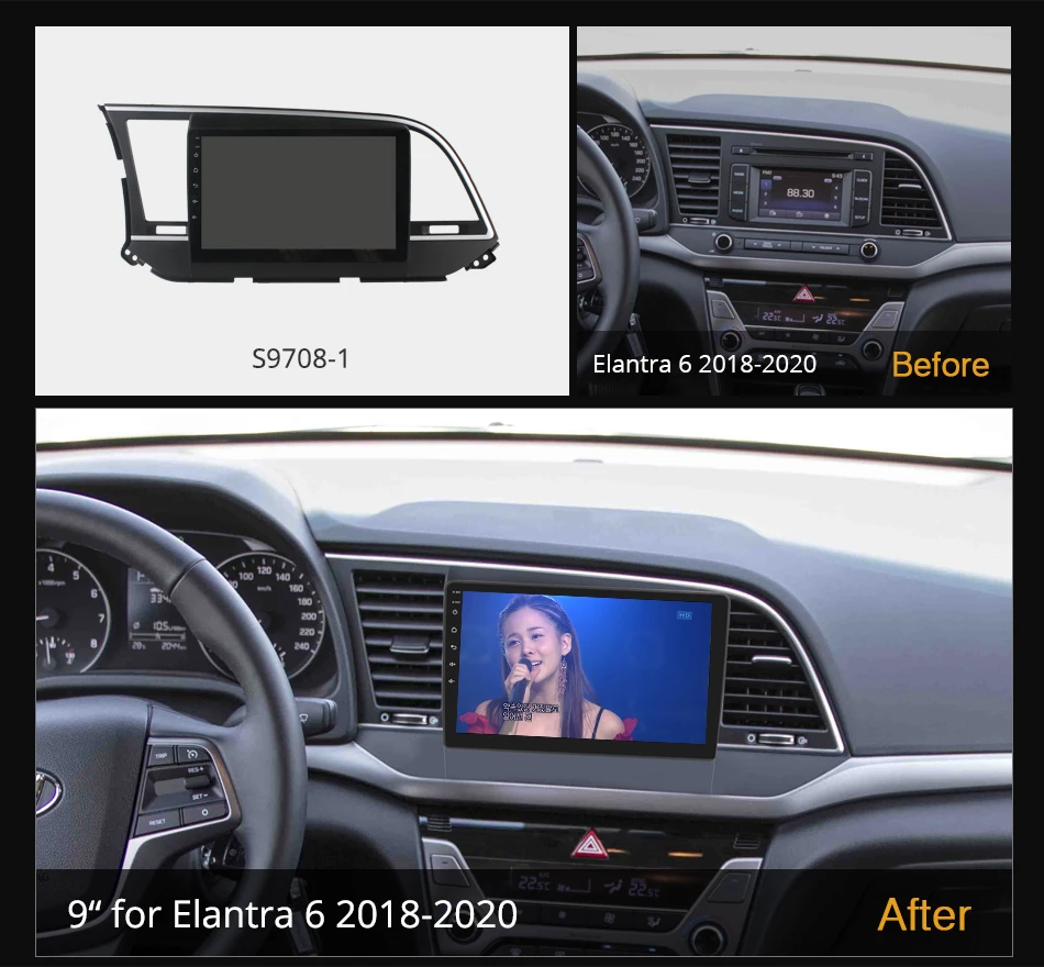 Ownice K6+ 2K for Hyundai Elantra 6 2016 - 2018 Car Radio Multimedia Video Player Navigation Stereo GPS Android 12 No 2din 2 Din