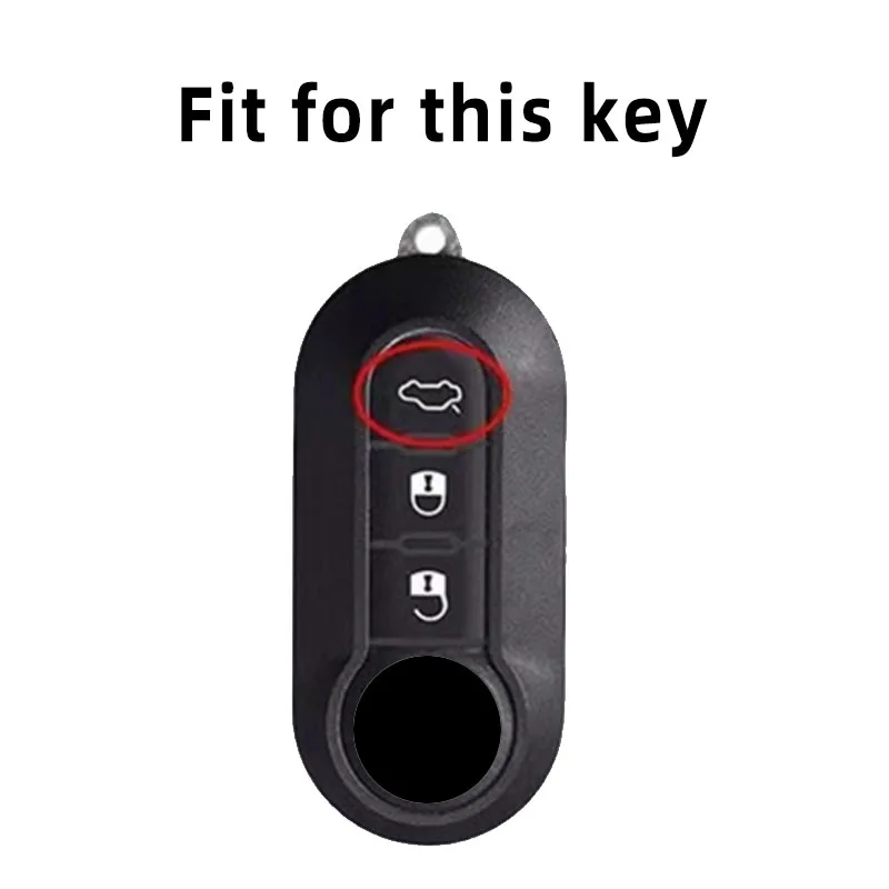 TPU Silver Edge Shell Fob For Fiat Ducato 500 500L Panda Grande Punto Lancia Musa Car Flip Key Case Cover Accessories