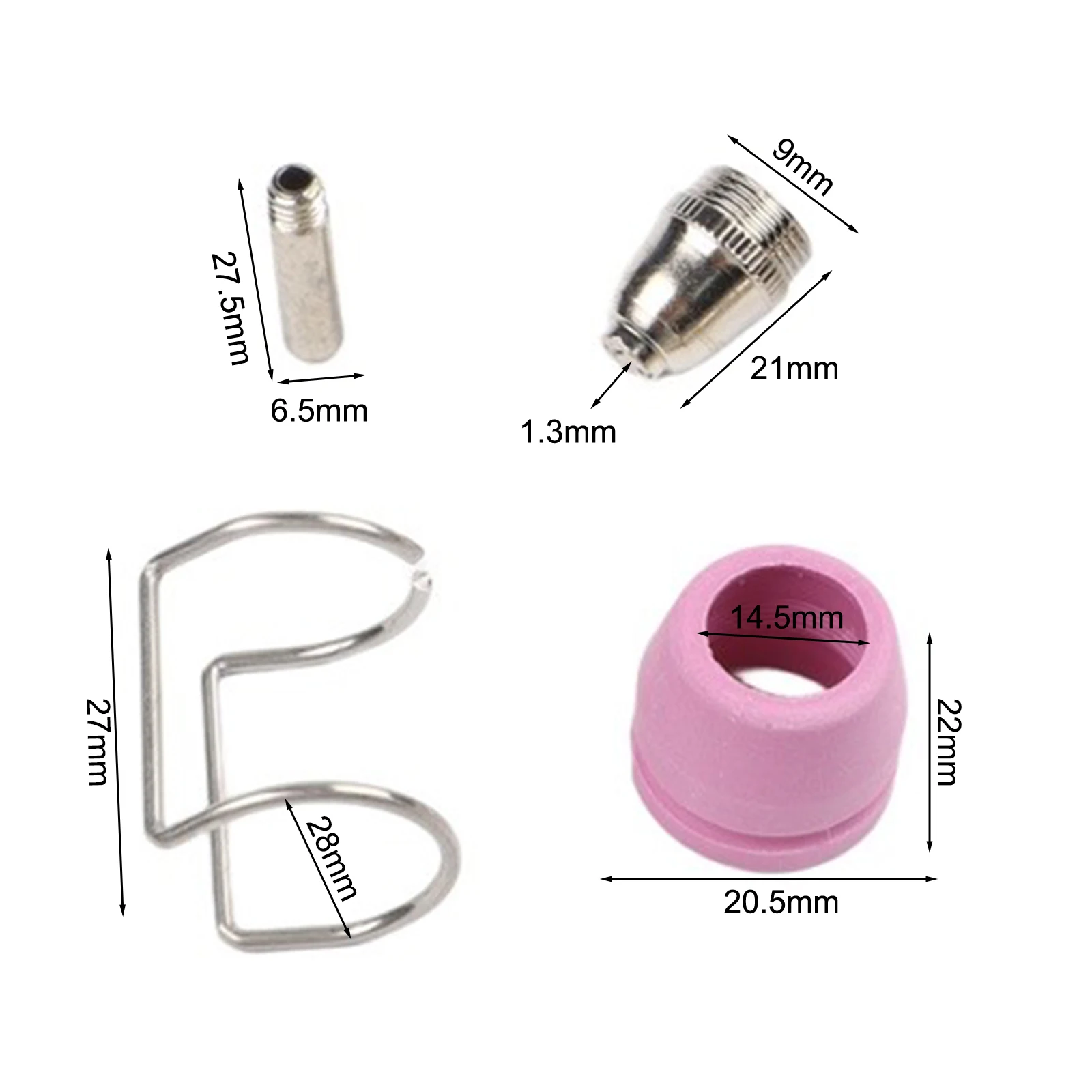 For DIY Projects Consumable Set High Performance Plasma Nozzles Cutting Machine Electrode Kit Electrode Copper