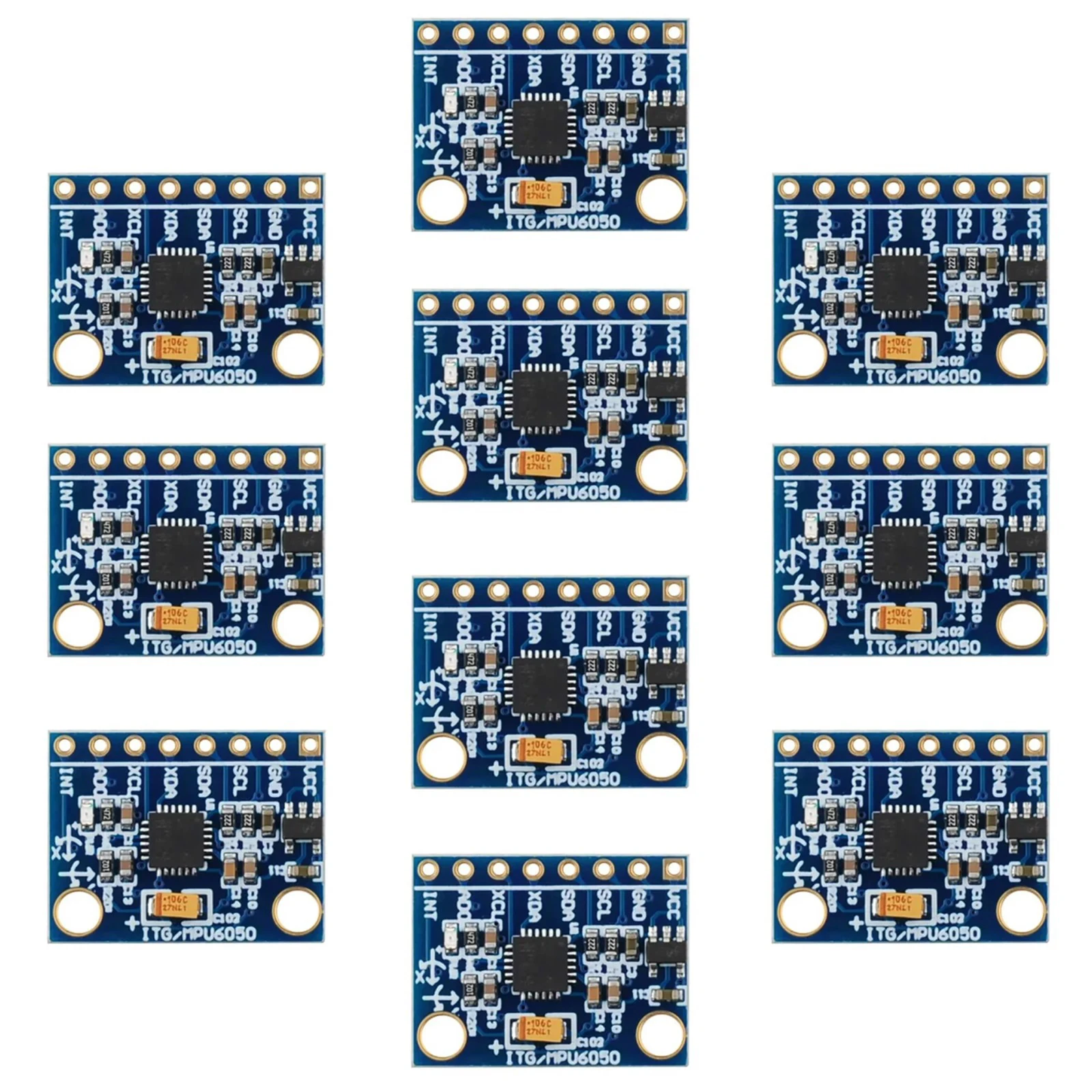 1/2/5/10 PCS GY521 IIC I2C module MPU-6050 Module 3-Axis Accelerometer Gyro Sensor for Arduino with I2C Interface