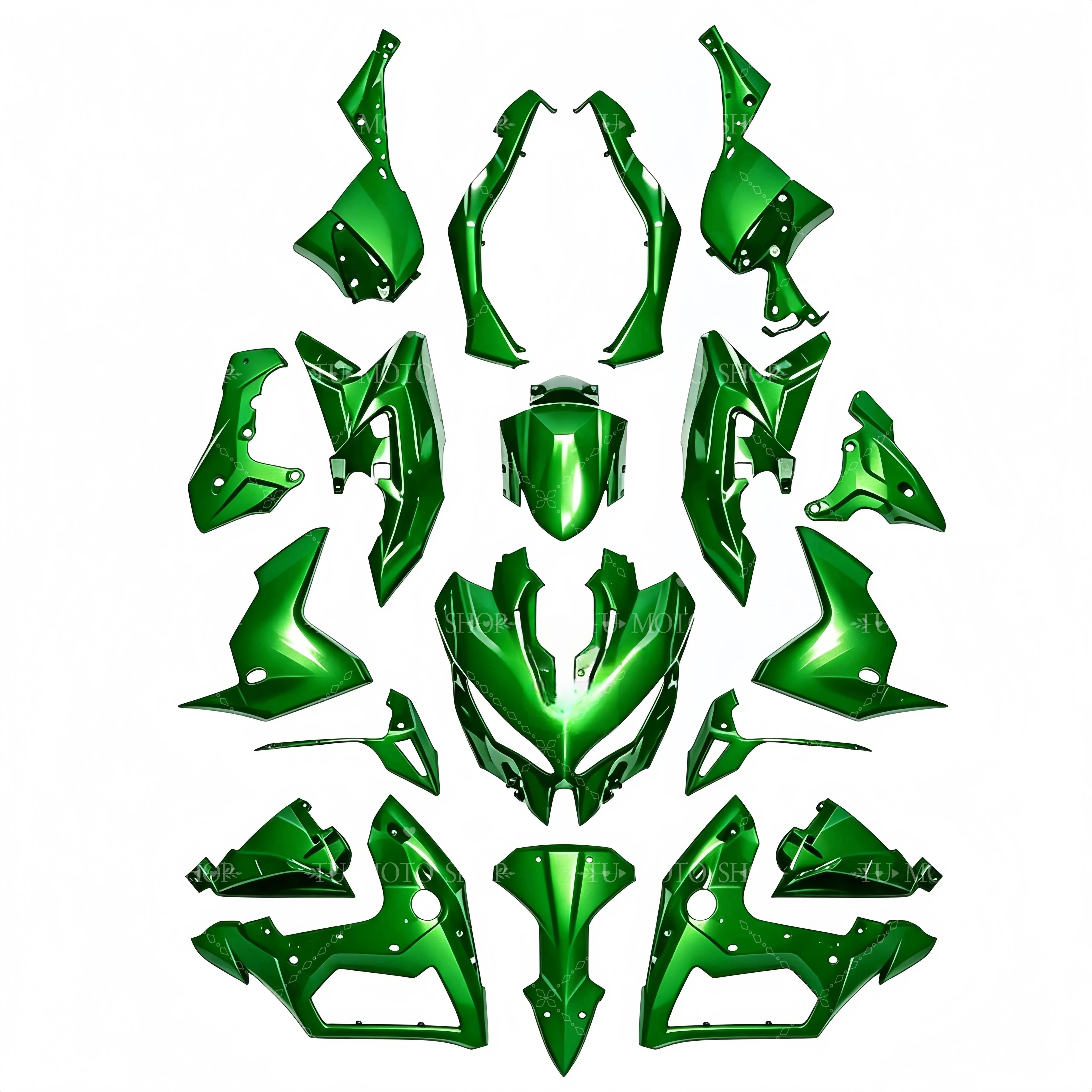 Suitable for Kawasaki Versys1000 motorcycle fairing shell, front mudguard tank edge, 19-24 years old hood
