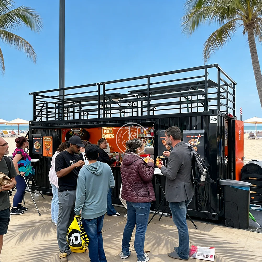 

Современный модульный портативный контейнер-бар, контейнер-ресторан, уличный контейнер-киоск для барбекю, передвижной торговый павильон для бизнеса