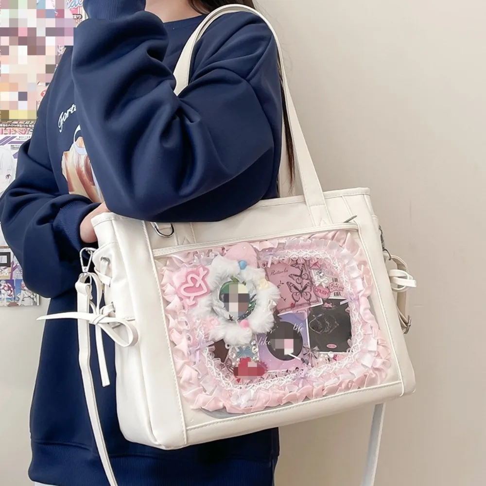 New Japanese Cute Kawaii Girls Ulzzang Y2K Ita Bag Daily Commuting Class Tote Bags Sweet Girl JK Uniform Shoulder Luxury Bags