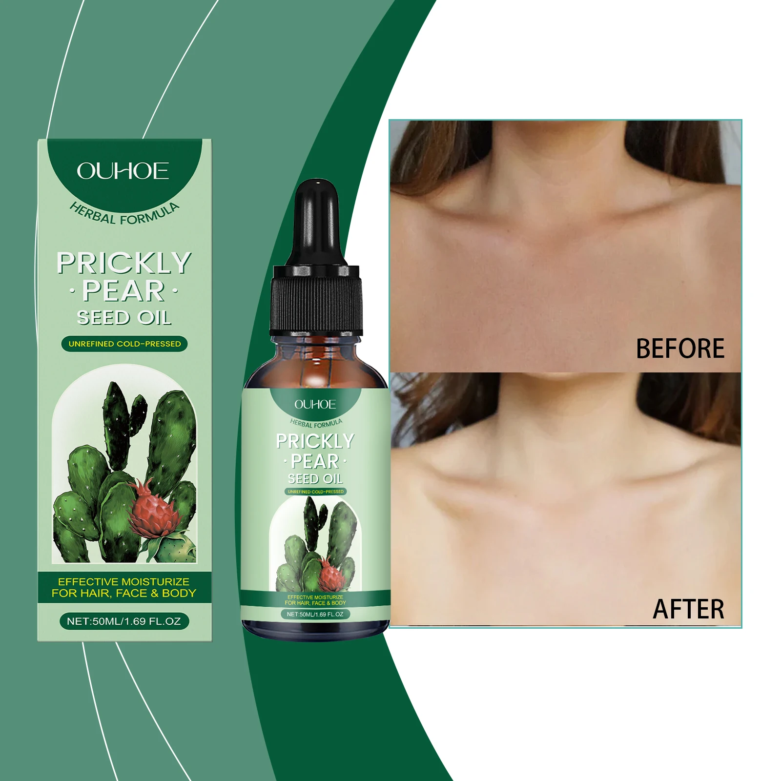 زيت الصبار الأساسي للشعر اليومي، لطيف ومرطب للجسم كله، العناية بالجسم النباتي، زيت أساسي للتدليك