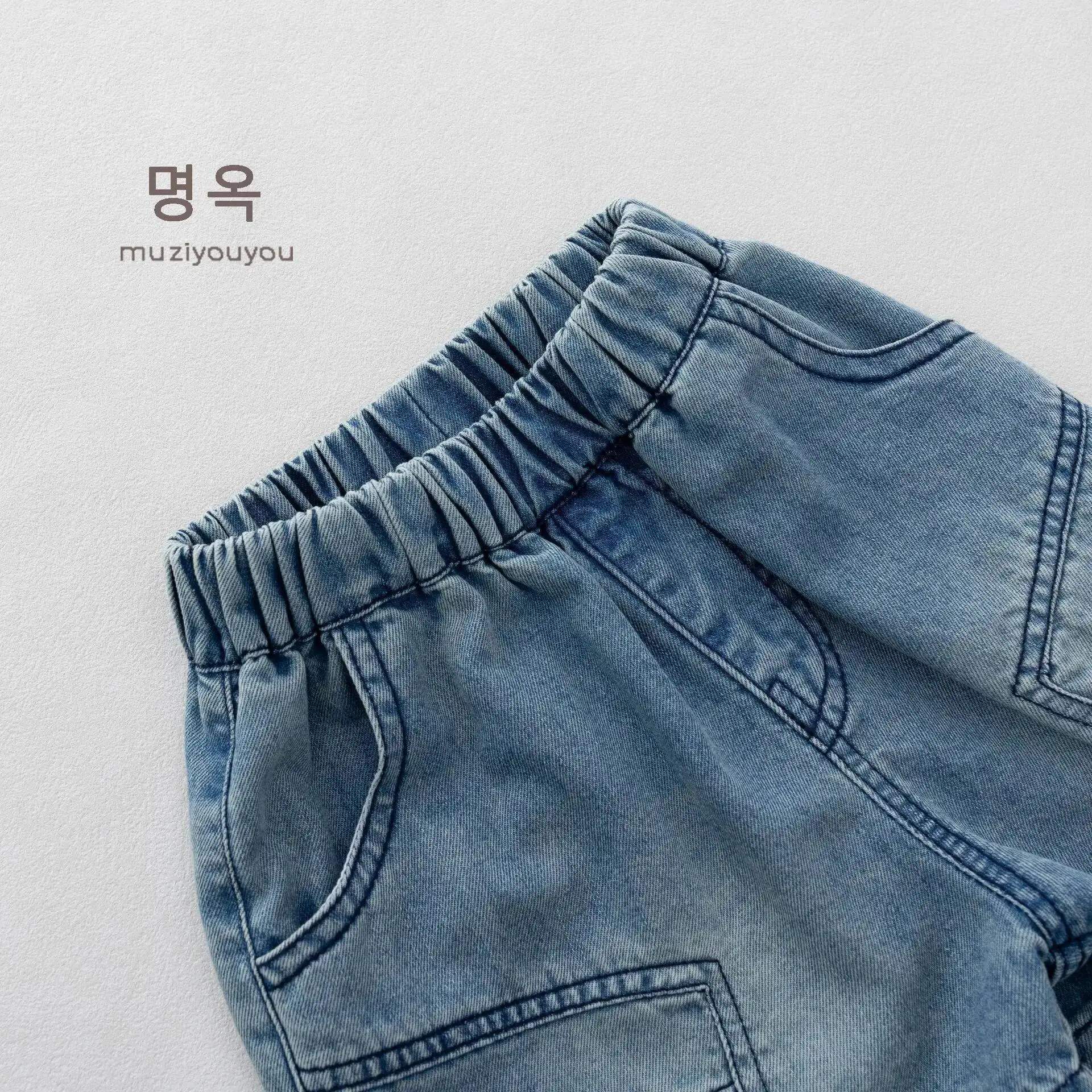 Frühling Sommer Kinder Denim-Shorts 1-8 Jahre Jungen Mädchen Patchwork Kurze Jeanshosen Koreanische Kleinkinder-Bekleidung Kinderkleidung – Detail 7