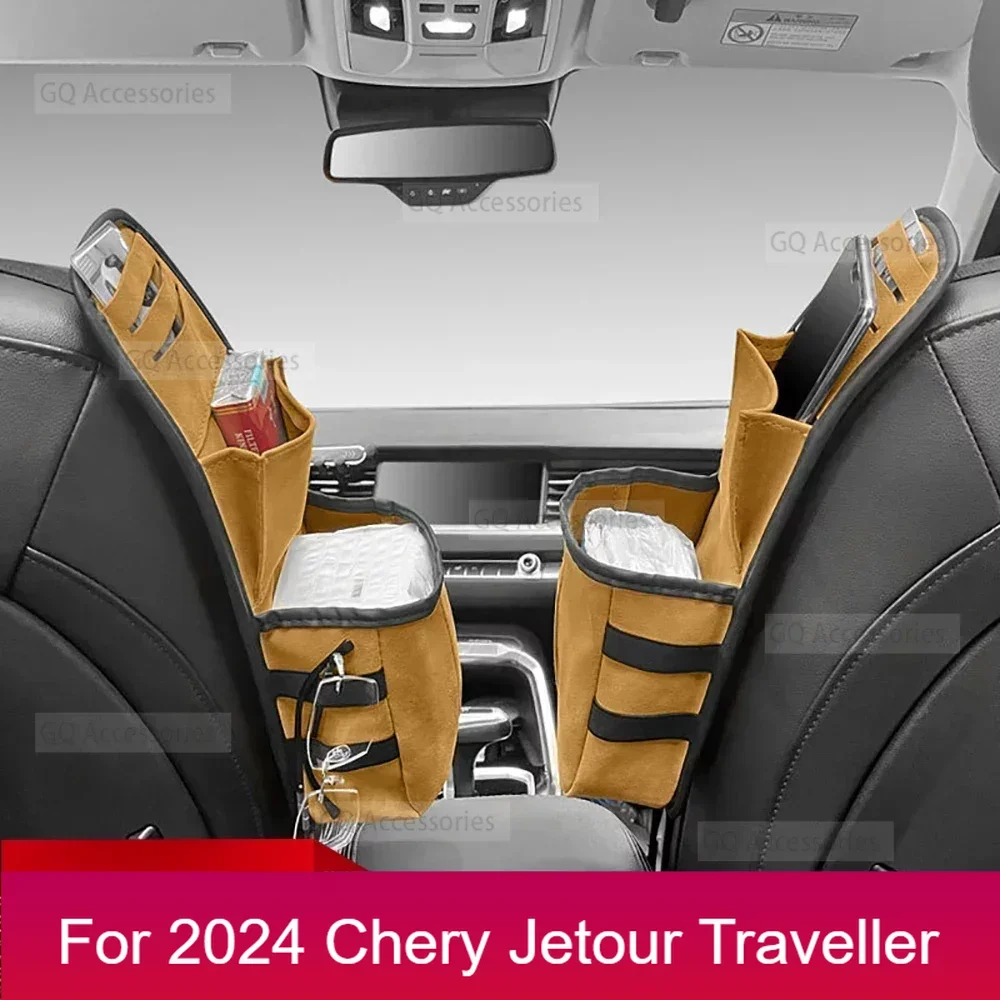 

For cherryJetour Traveller T2 2023 2024 Jetour T2 1Pcs Seat Side Storage Bag Tissue Box Fit Hanging Car Tissue Bag Interior