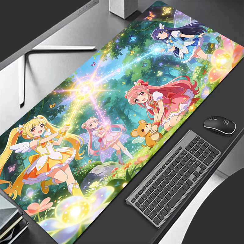 

Large Mouse Pad Office Computer Desk Mat Table Keyboard Pad Pretty Cure girl Laptop Accessories Cute cartoon collection Mousepad