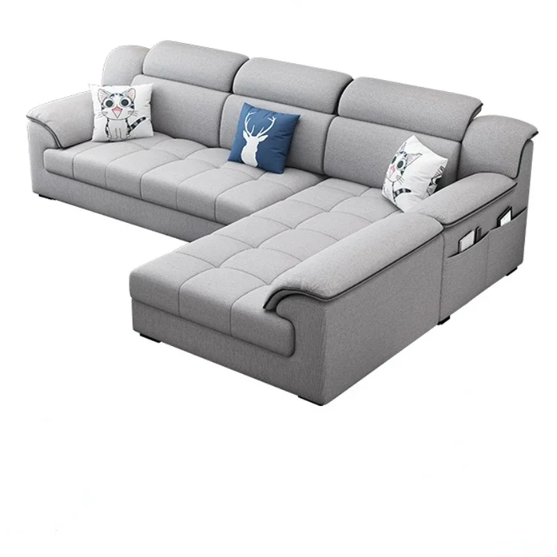 

~Fabric Sofa Living Room Modern Minimalist Large and Small Apartment Type Furniture Combination Furniture Living Room Sofas