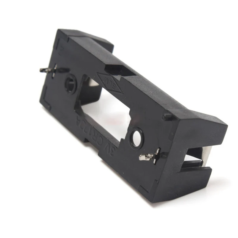 Support de batterie pour bricolage PCB, couvercle de boîtier de batterie, plug-in 16340, CR123A, LIR123ABattery Storage Box, 2 pièces