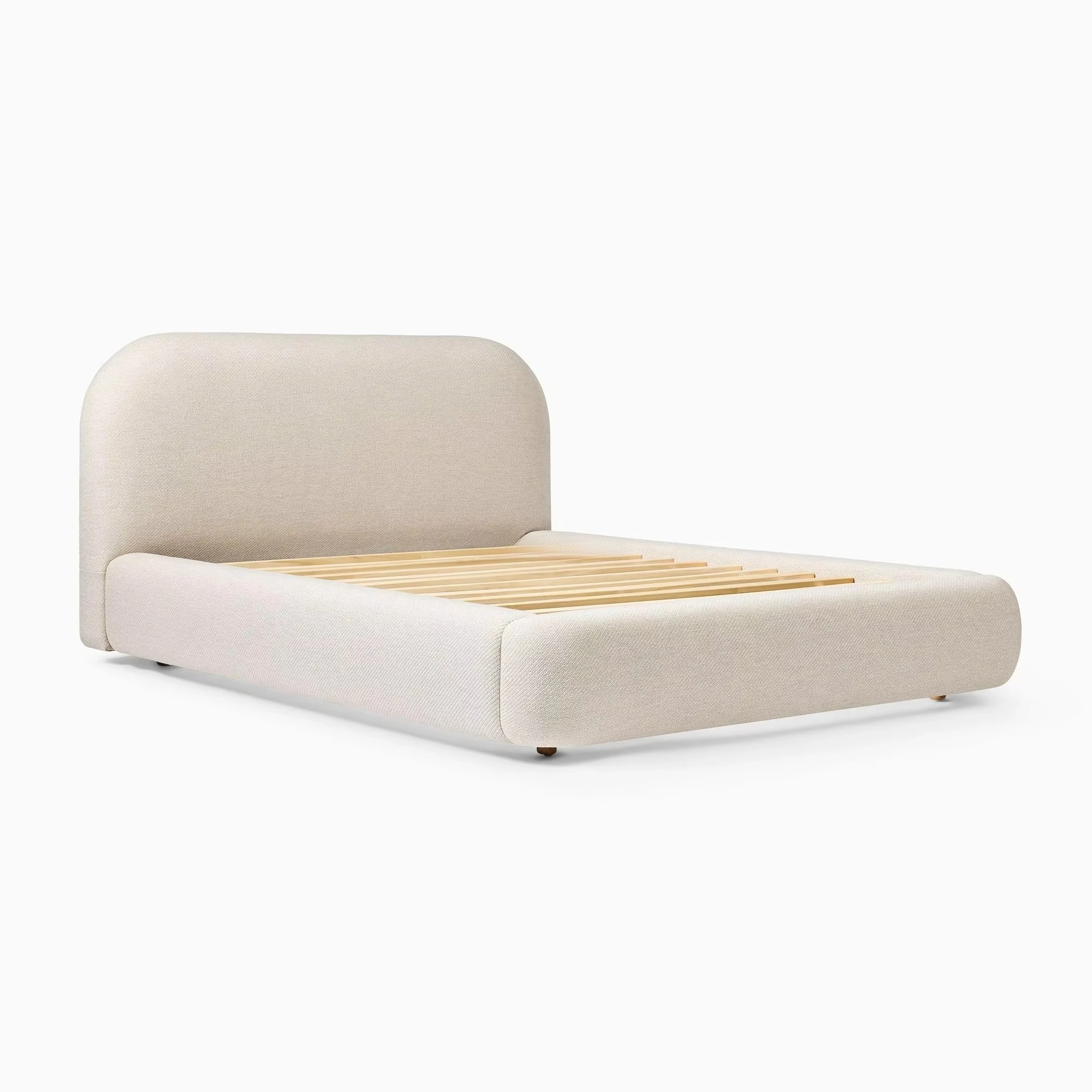 # Sale Home Furniture Customized Queen King Size Oak Wood Bed Frame image 4