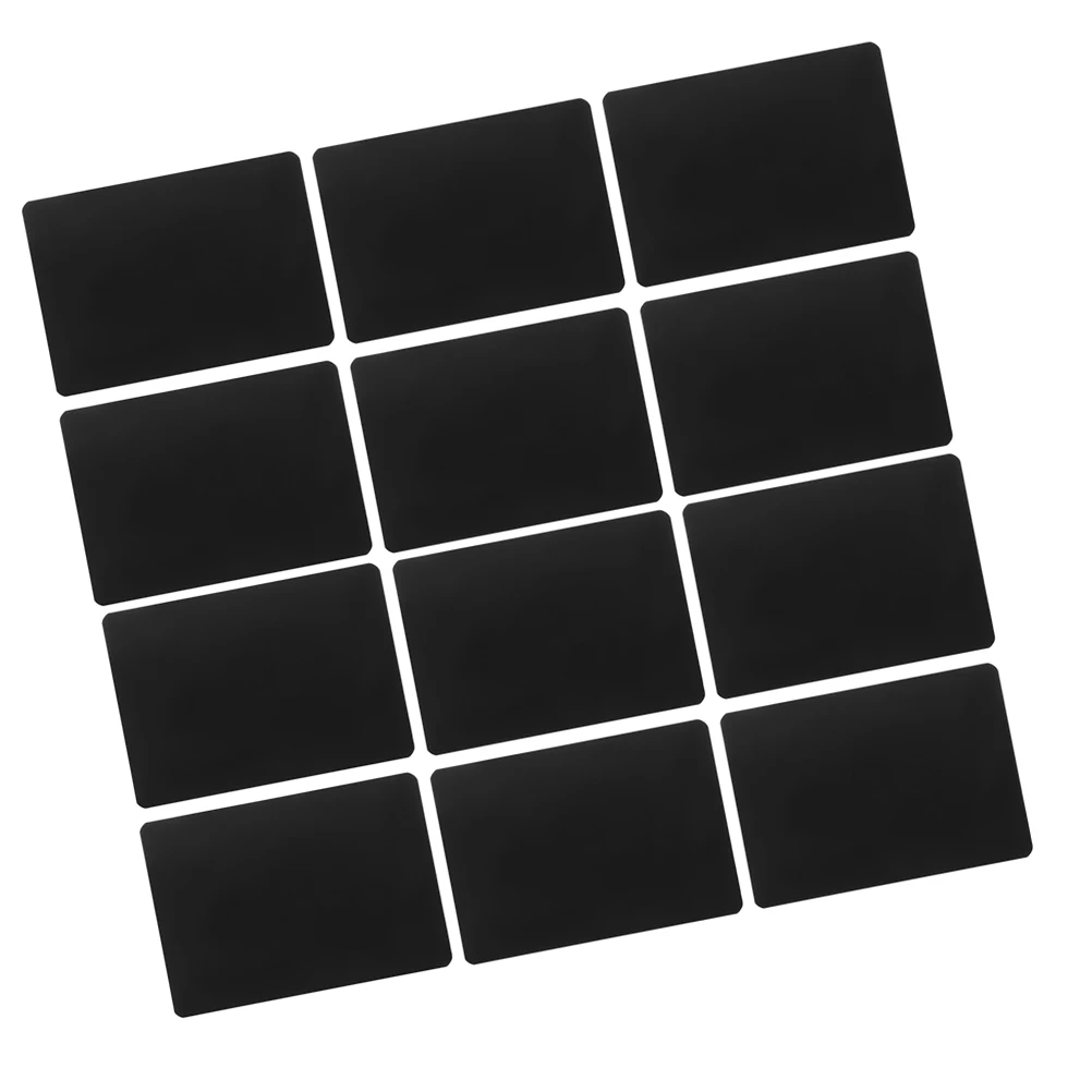 

15pcs Price Tag A6 Black Supermarket Label Wear Resistant Reusable Shelf Tags Store Desktop Fruit Display Sign Chalkboard