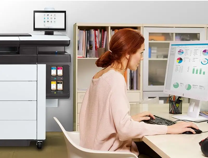 H P DesignJet XL Pro 8200 B0 Impressora de produção de alta velocidade de 40 polegadas com scanner multifuncional Pro 8200 Plotter