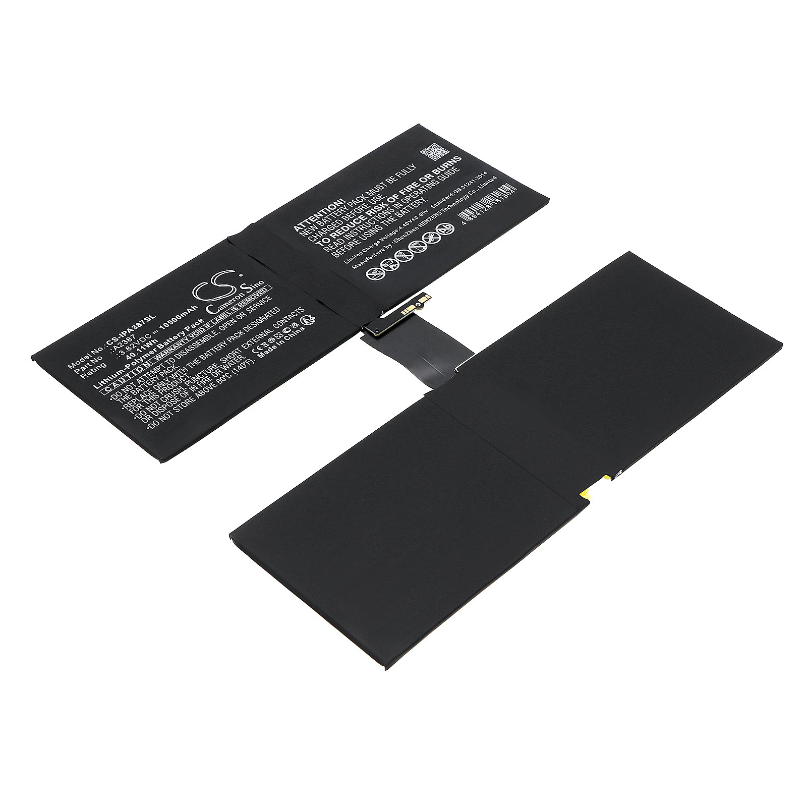 

CS Replacement Battery For AppleiPad Pro 12.9 2021,iPad Pro 5th Gen 12.9 2021,A2378,A2461,A2379