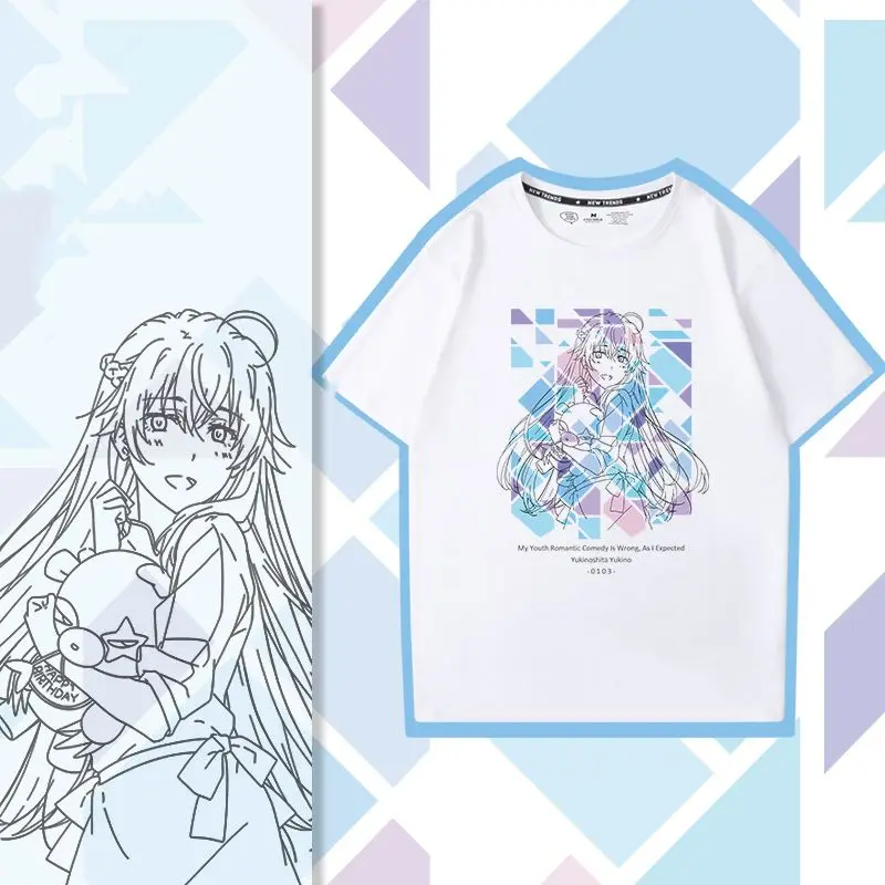 

There's Something Wrong With My Youthful Love Story Yukino Merchandise Short Sleeve T-Shirt For Men And Women
