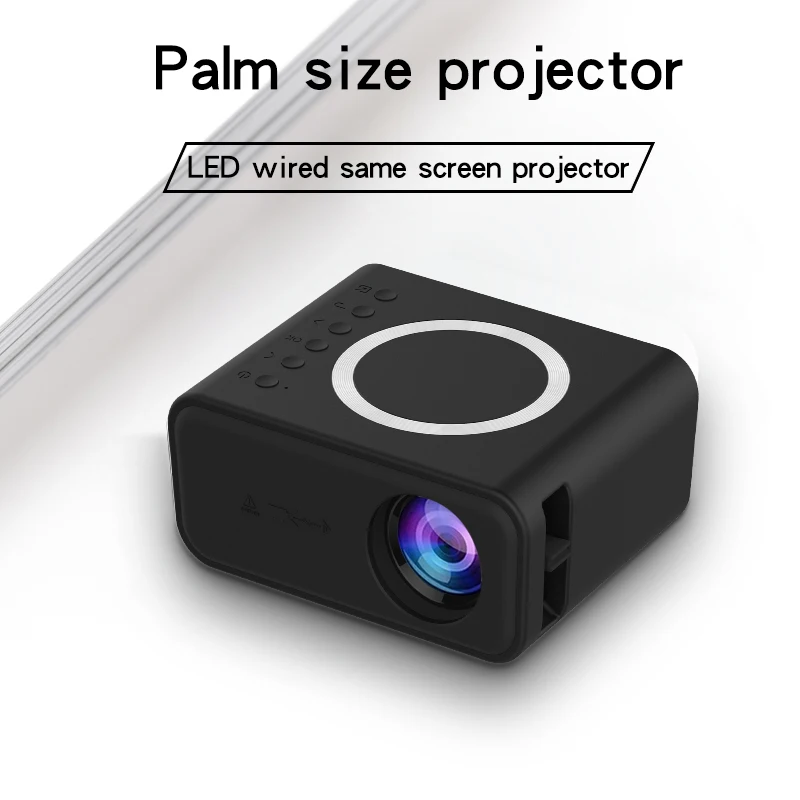 YT300 Mobile Same Screen Projector Mobile Home HD Mini Projector Miniature Home Portable LED Mobile Projector