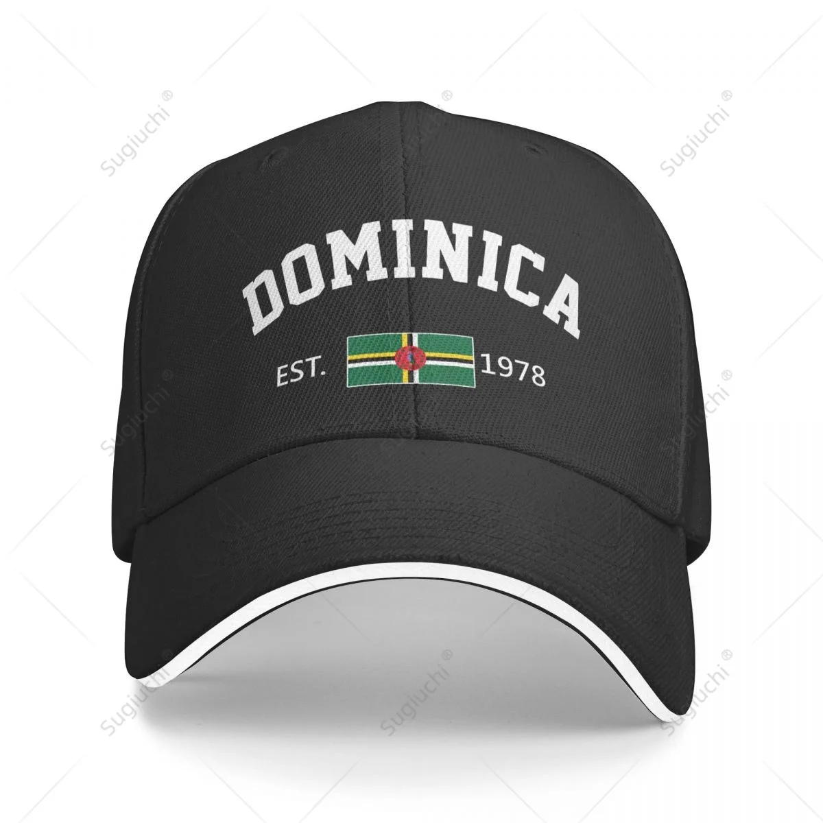 Baseball Cap Dominica EST.1978 Independence Day Men Women Unisex Hip Hop Sandwich Caps Snapback Golf Hat Fishing