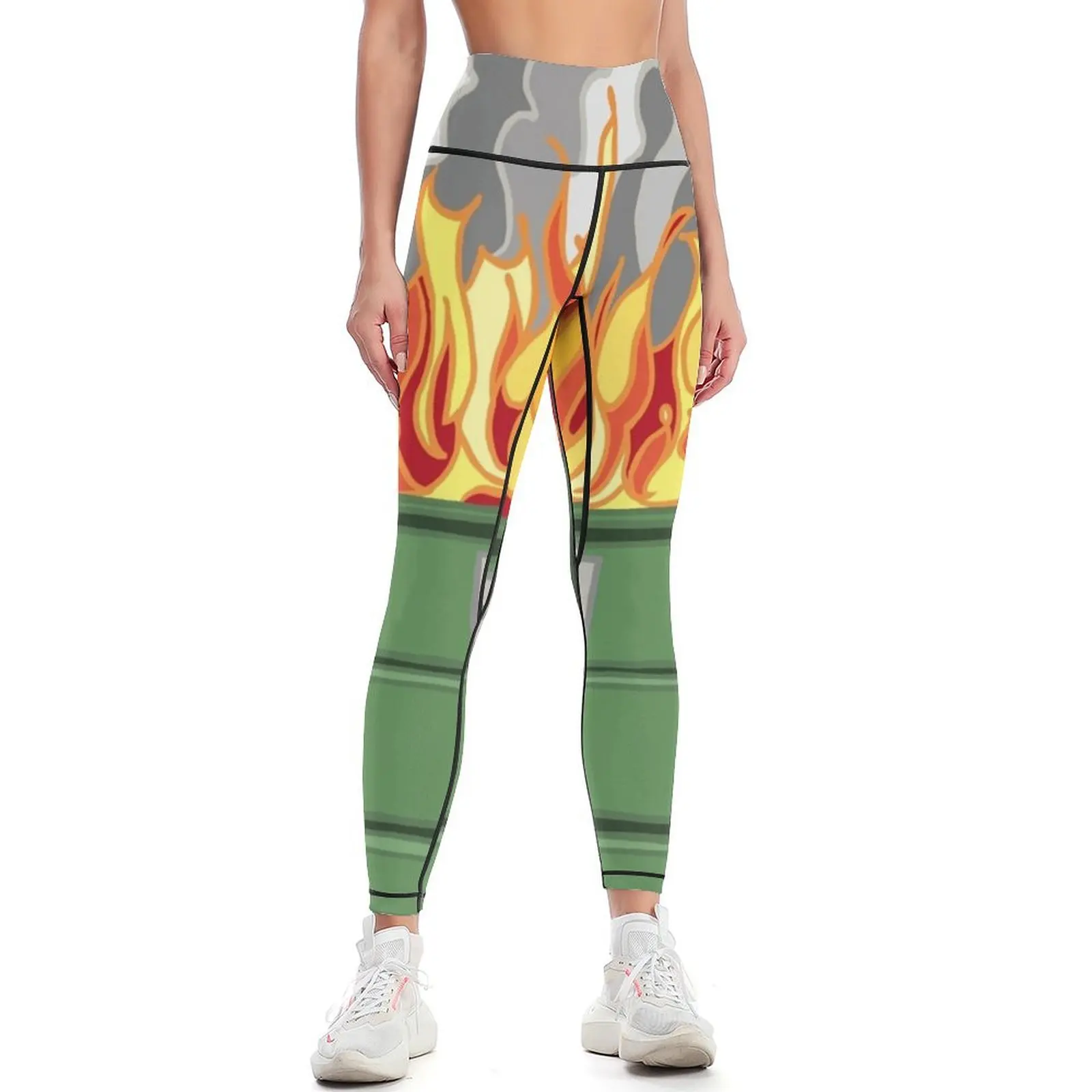 

Dumpster Fire Leggings Women's high waist jogging pants Women's pants push up fitness Womens Leggings