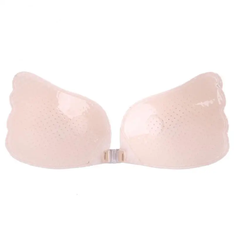 Women's Strapless Push Up Bras Breathable Gather Silicone Chest Stickers Invisible Underwear Sexy Backless Nipple Cover