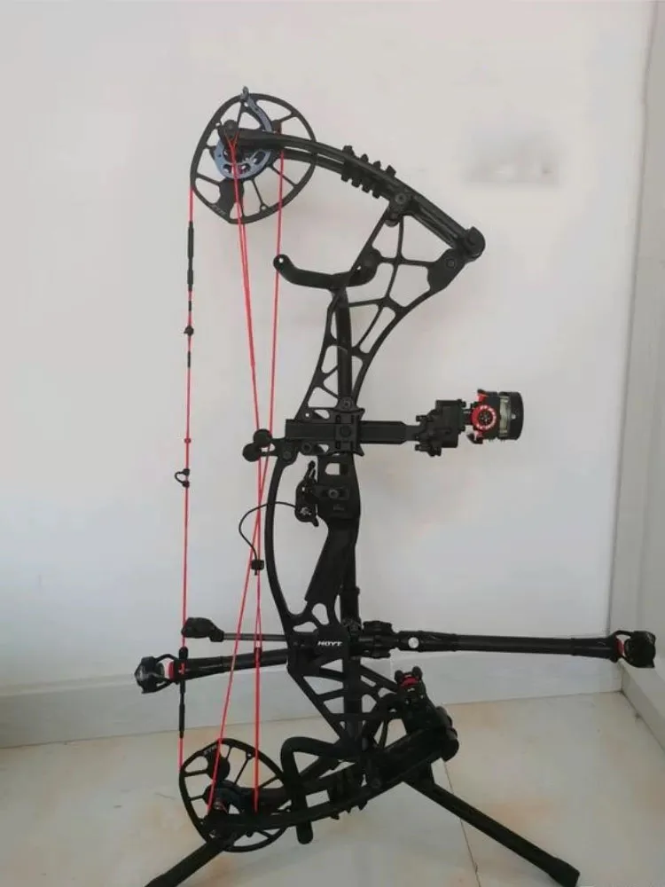 

Adjustable Rack Compound Pulley Bow Stand Foldable Support Metal Bracket for Archery Accessories Detachable Composite Bow Frame