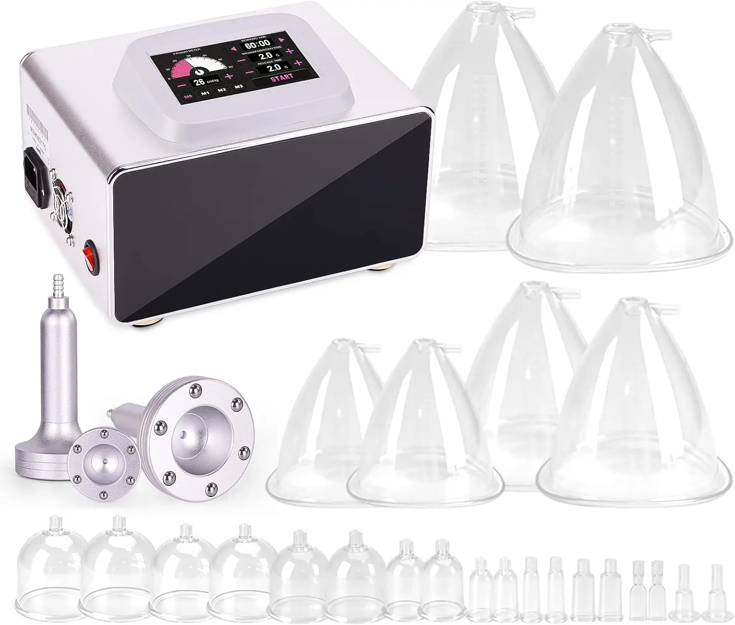 Yofuly Vacuum Therapy Machine With 1500Ml Large Cups, Upgrade Vacuum Cupping Machine With Touch Screen, Vacuum Therapy Machine