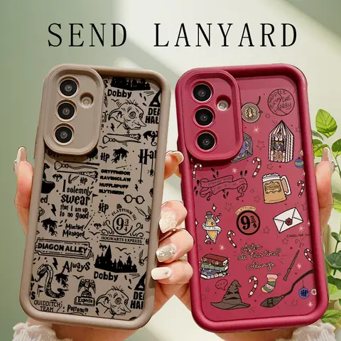 Coppia Potters Bacchetta Copertura Per OPPO Reno 13F 13 12F 12 11F 11 10 8T 8 7 6 Pro Plus Occhi Scaletta Cordino Custodia morbida per telefono