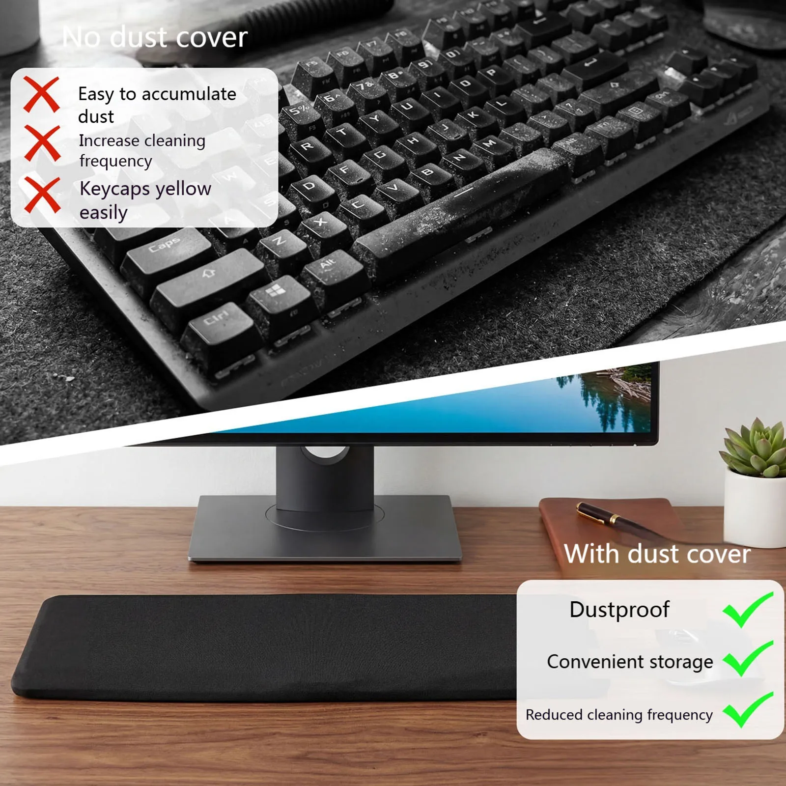 Anti-Dust Keyboard Sleeve Stretch Fabric Dustproof Protective Cover Keyboard Protector Compatible with Computer Gaming Keyboards
