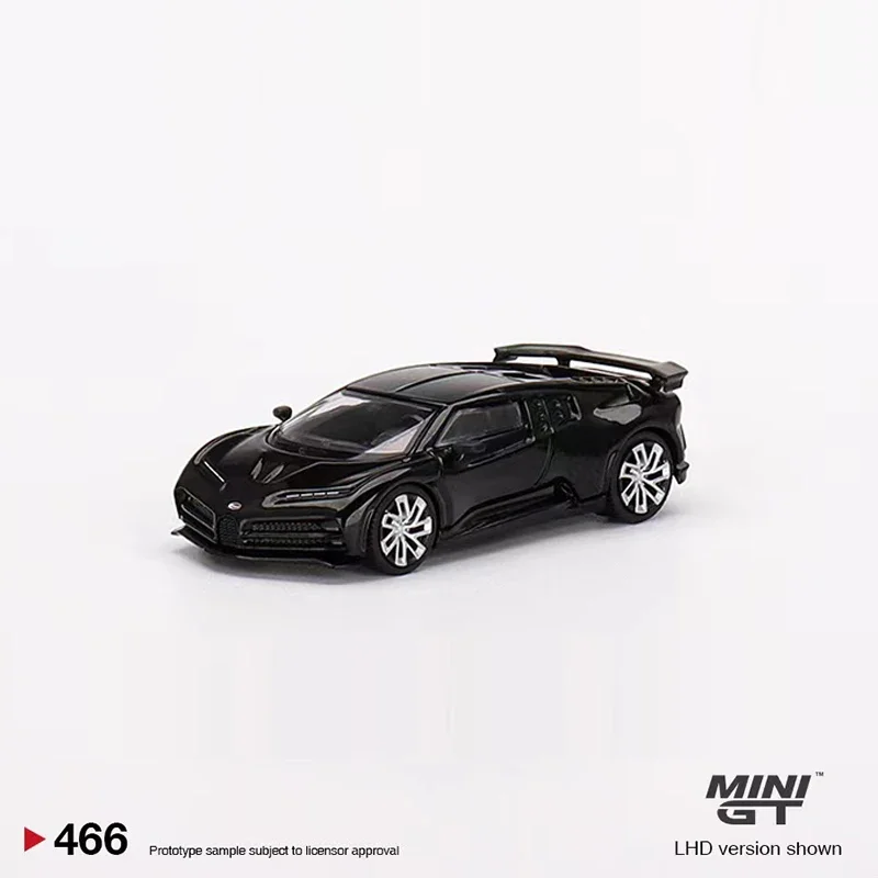 

MINIGT 1:64 Model Car Buga Centodieci Alloy Die-Cast Sport Vehicle #466 LHD Black