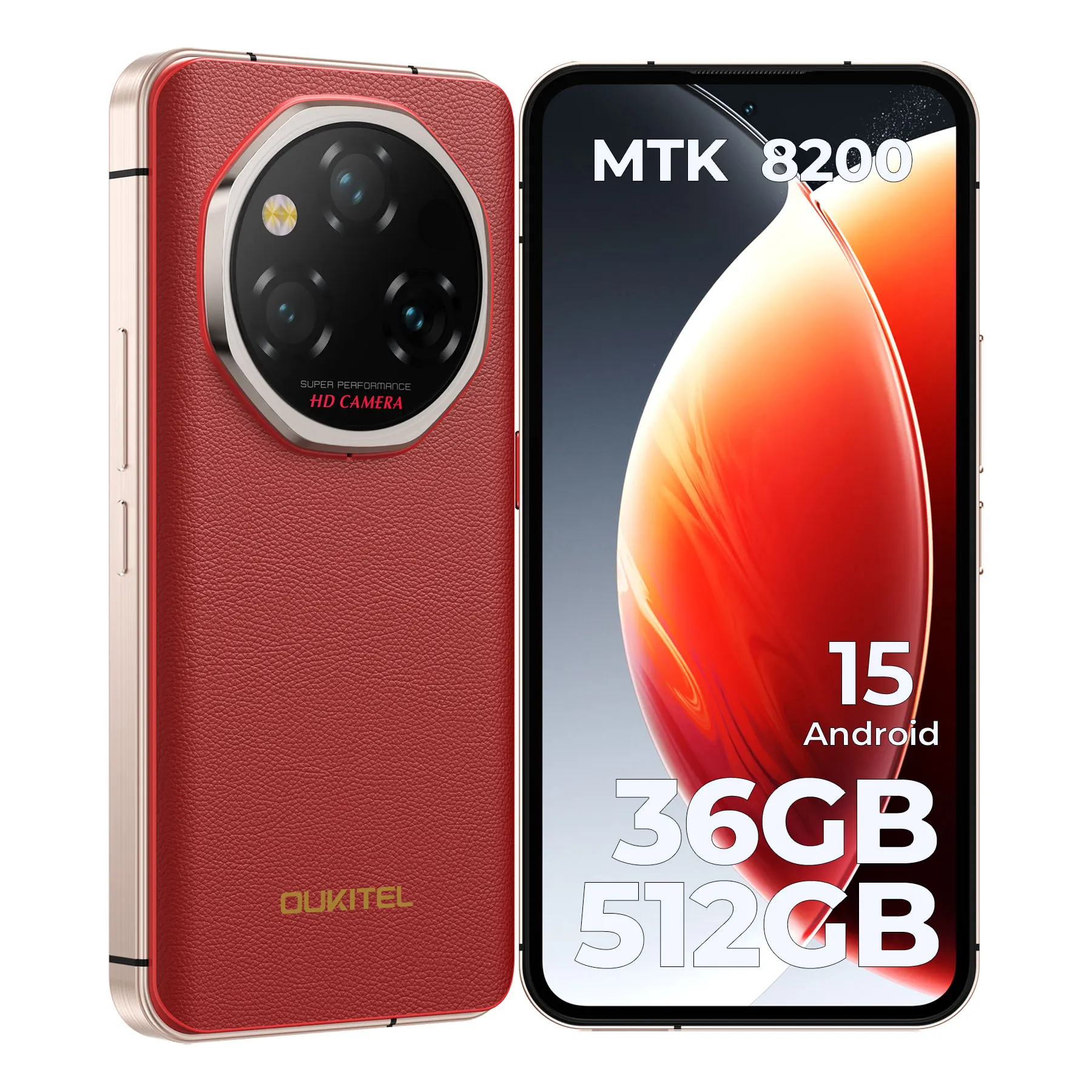 OUKITEL WP210 8800mAh 45W Rugged Phone - MTK 8200, 36GB+512G