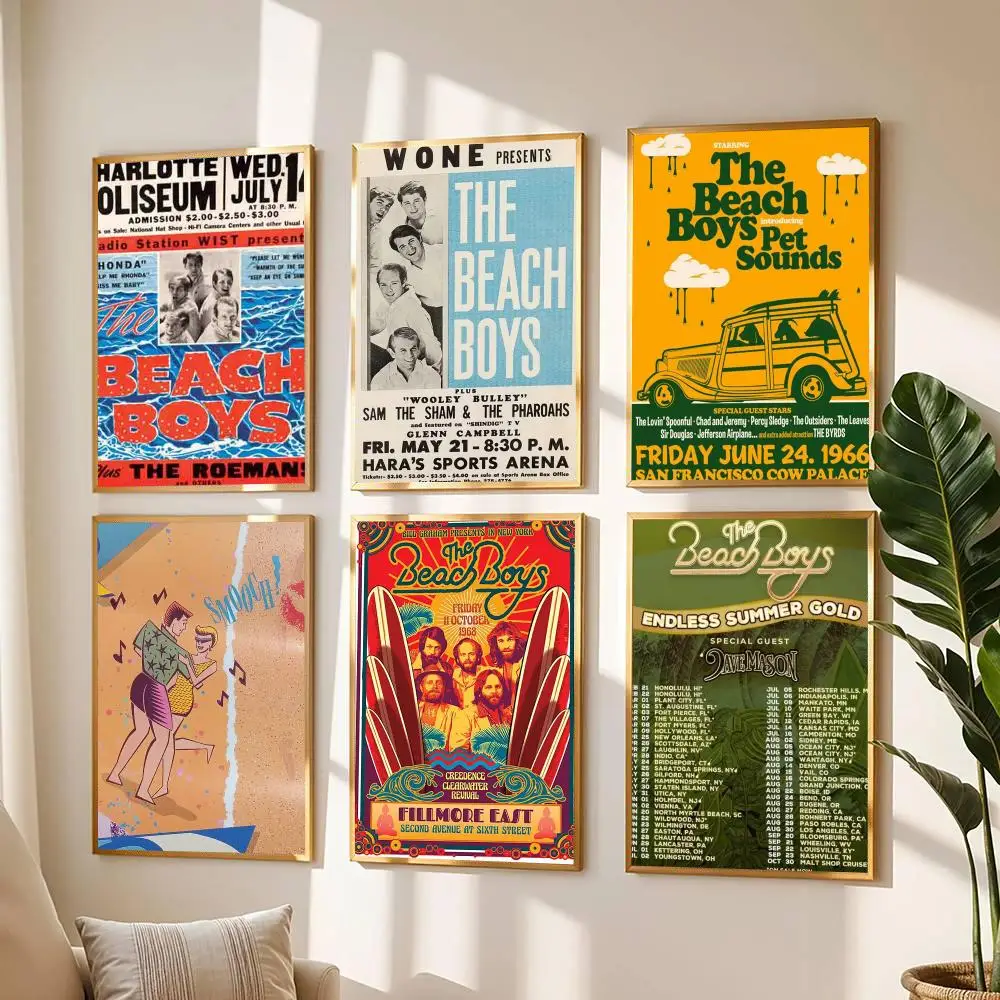 band T-The Beach Boys-S Poster Modern Wall Decal for Living Room Cafe Office Bar and Bedroom