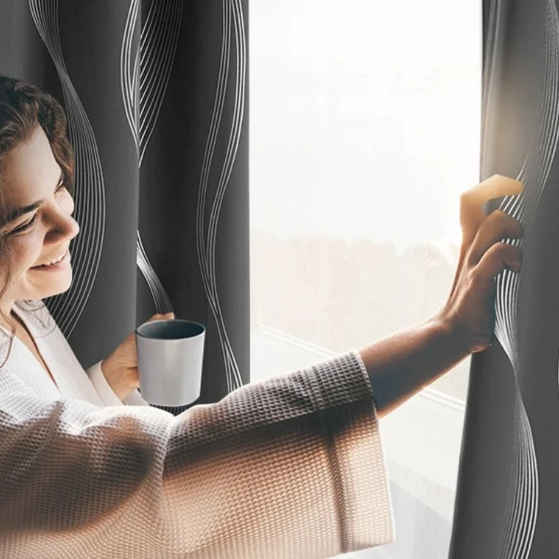 Blackout Curtains & Drapes Thermal Noise Reducing Window Curtains 1 Panel for Living Room Bedroom Children's Room Kitchen