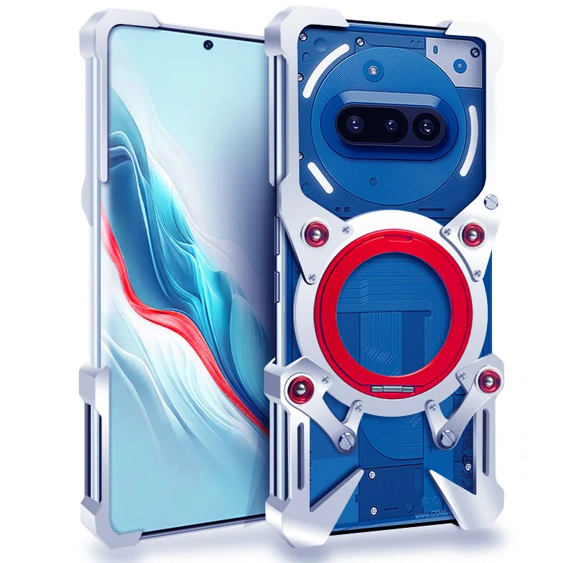 Luxury New Thor Heavy Duty Armor Metal Aluminum Phone Bumper For Nothing Phone 4a 4b 3 3A 2 2A Pro Case Back Fundas Coques Cover