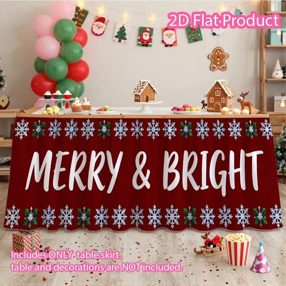 2D Flat detachable party tablecloth and table skirt, suitable for birthday parties, weddings, dessert tables and meals.xzj