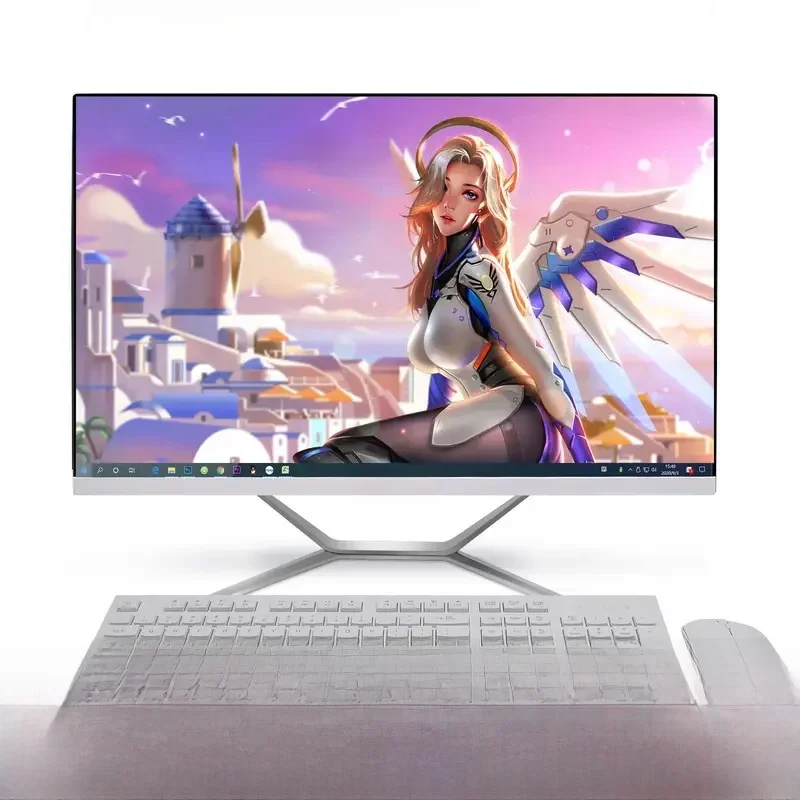 All In One Touch Screen Machine Desktop Computer TFT LCD Stock XPS Office PC Core I7 I5 10th 8th Gen Processor