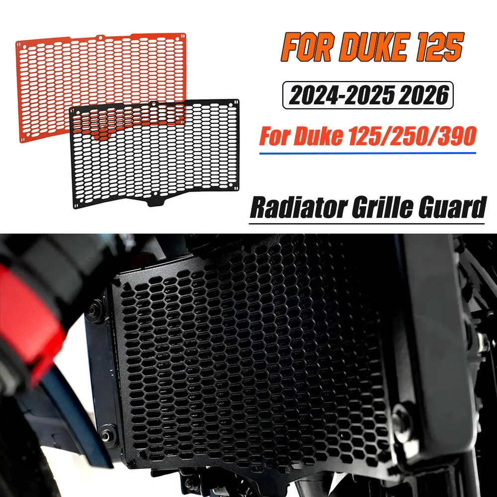 

Motorcycle Accessories Radiator Grille Cover Guard Protector For Duke 125/250/390 2024 2025 2026 Water Tank Cover Protection