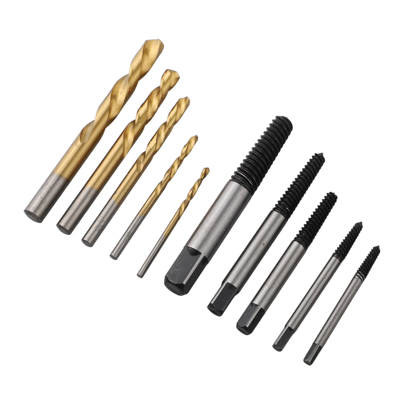 

For DIY Repairs Spiral Flute Removers Drill Bit Set For DIY Projects 1 For 3 - 6mm Effortless Extraction Tools