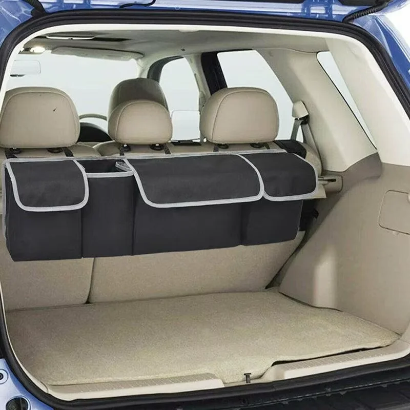 Large Car Boot Pocket Storage Bag Organiser Back Seat Hanger Tidy Hanging Pouch - detail 1