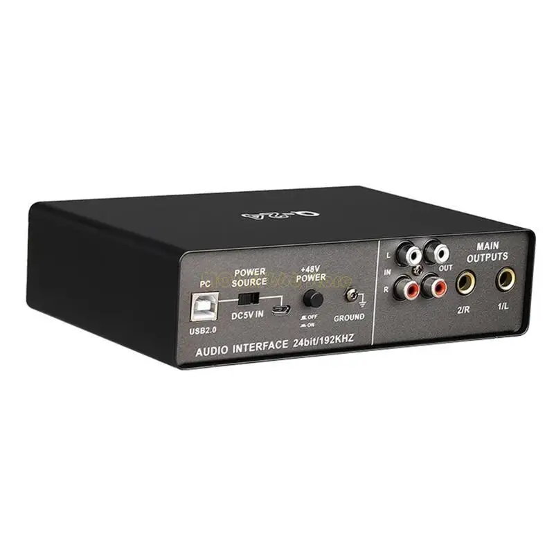 

F62C Professional Stereo Sound Card Board High Speed USB2.0 Port 24-Bit/192 KHz