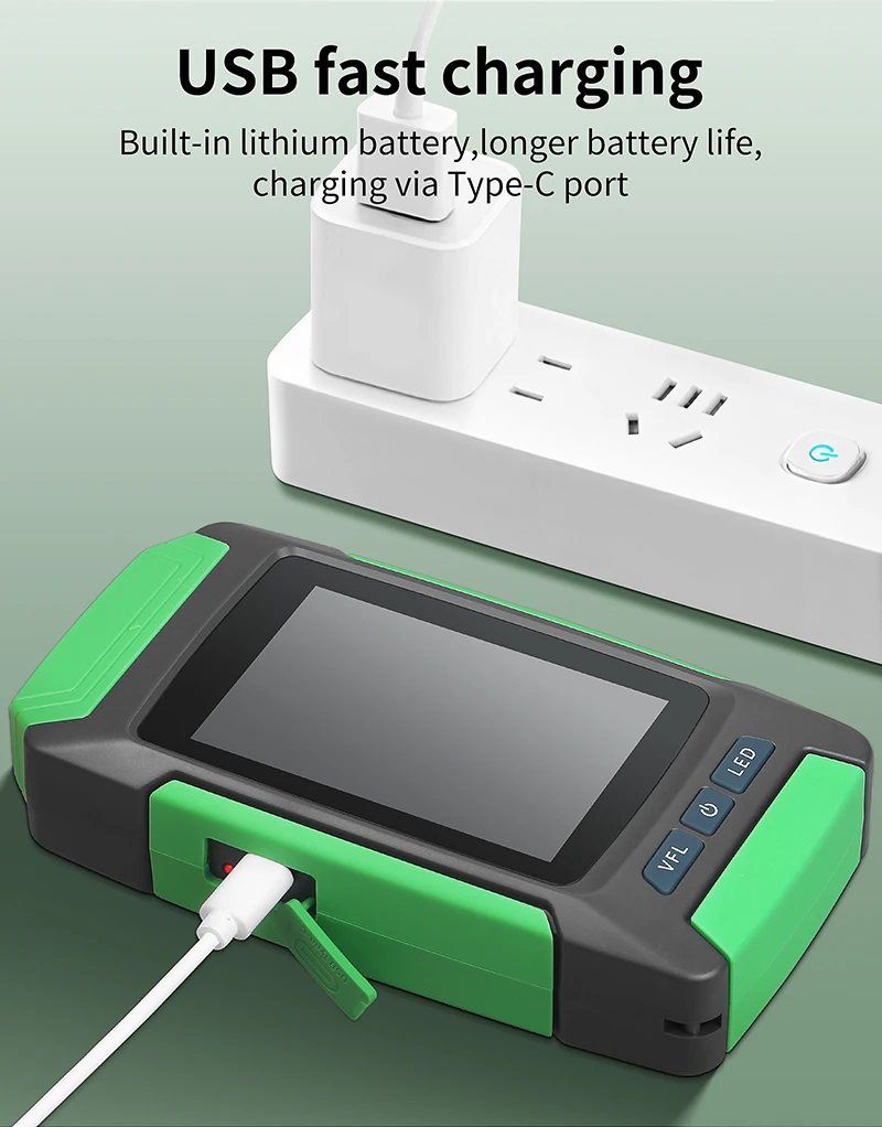 AUA-68 OTDR 80KM Fiber Optic Cable Tester Optical Fiber Loss Testing Tool 1310/1