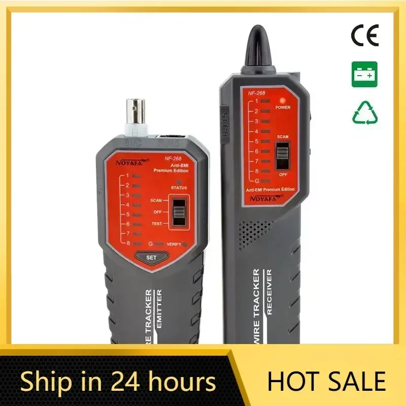 

Noyafa NF-268 with Locate Fault Network Cable Tester STP/UTP Cable Tracker Support Continuity Test Wire Network Tracer