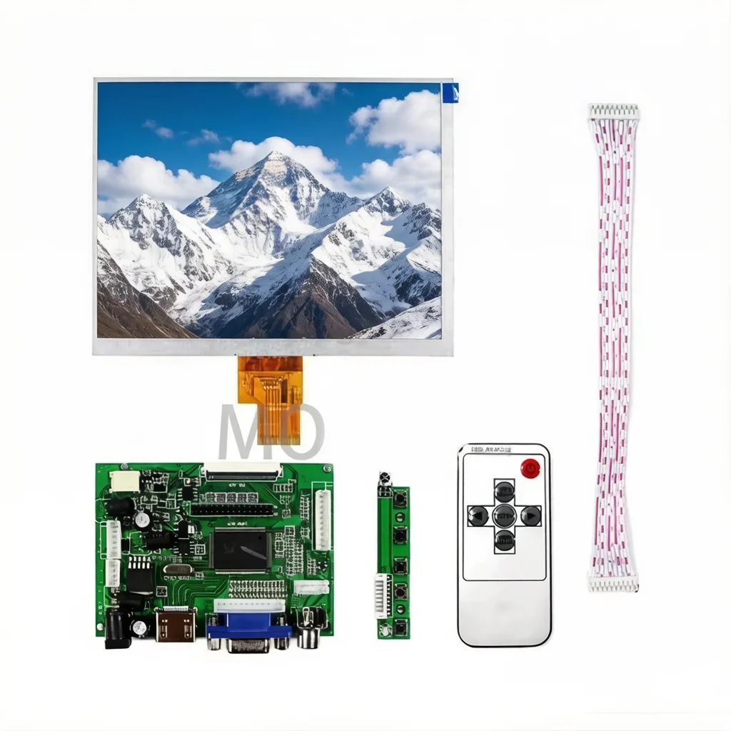 

8-дюймовый IPS LCD-экран с разрешением 1024×768: HJ080IA-01E / HE080IA-01D / HE080IA-01F, с платой драйверов HDMI/VGA/AV/USB.