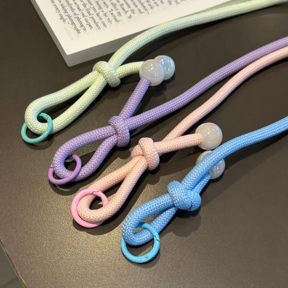 Chain Rope Mobile Phone Back Clip Holder Back Clamp Rope Endant Decor Phone Back Clip Bracket 2 in 1 Adjustable