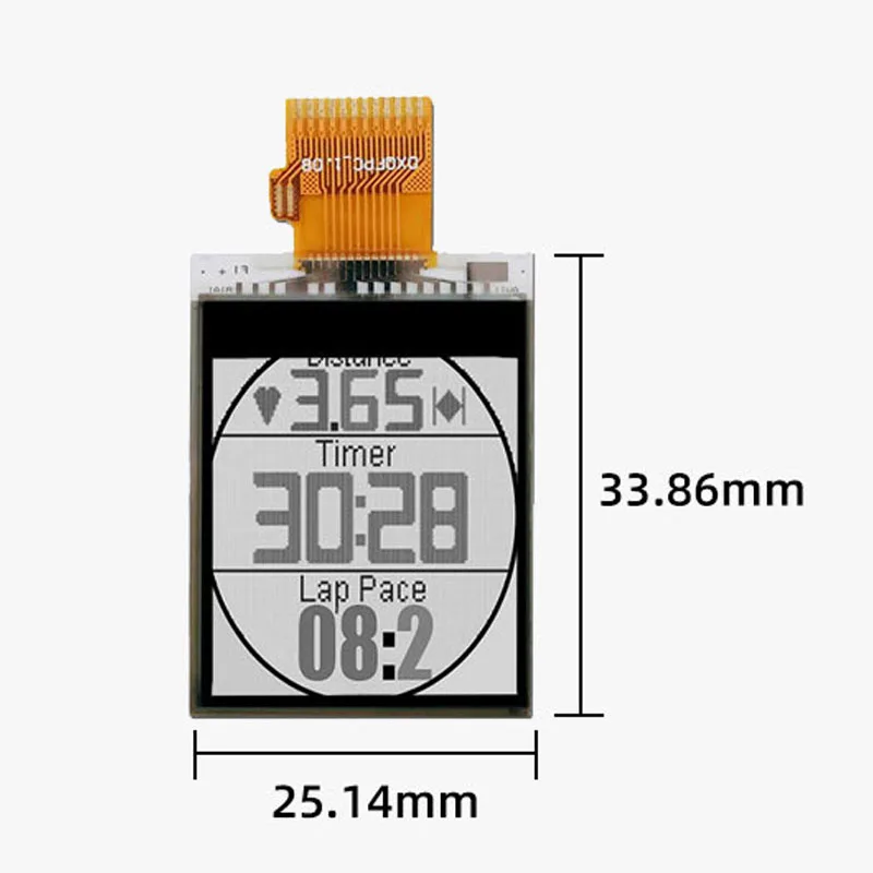 Sharp 1.26 Inch LS013B7DH01 144x168 Semi-Reflective Black And White Screen Low Power Consumption Screen Visible Under Sunlight