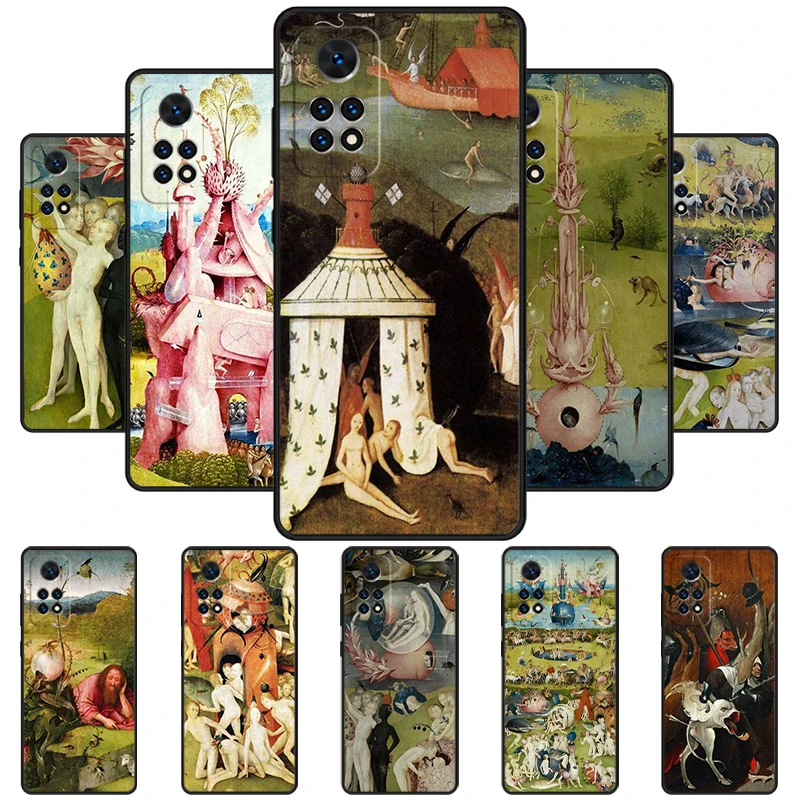 Hieronymus Bosch Art Phone Case For Redmi Note 11 EPro 11S 10T 9S Promax 8 Pro Xiaomi Mi 11 12X 12S Ultra Cover