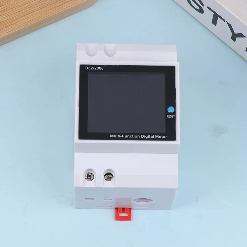 Multi-functional Din Rail AC Monitor 110V 220V 380V 100A Voltage Current Power Factor Active KWH Electric Energy Frequency Meter