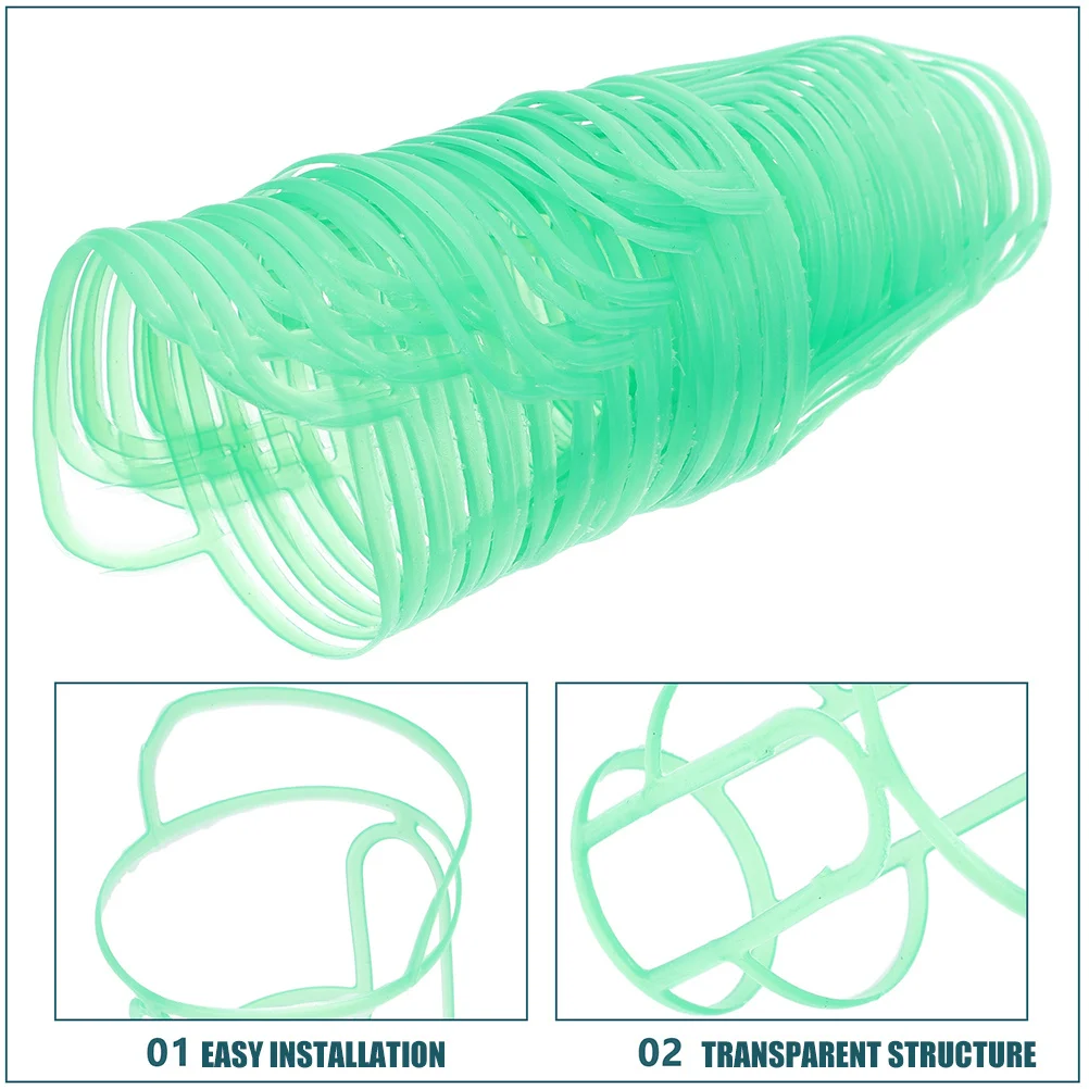30 قطعة من أغطية شبكة زجاجات التسريب البلاستيكية الشفافة دعم آمن للتطبيقات الطبية المتنوعة مجموعة غطاء الزجاجة بالتنقيط #4