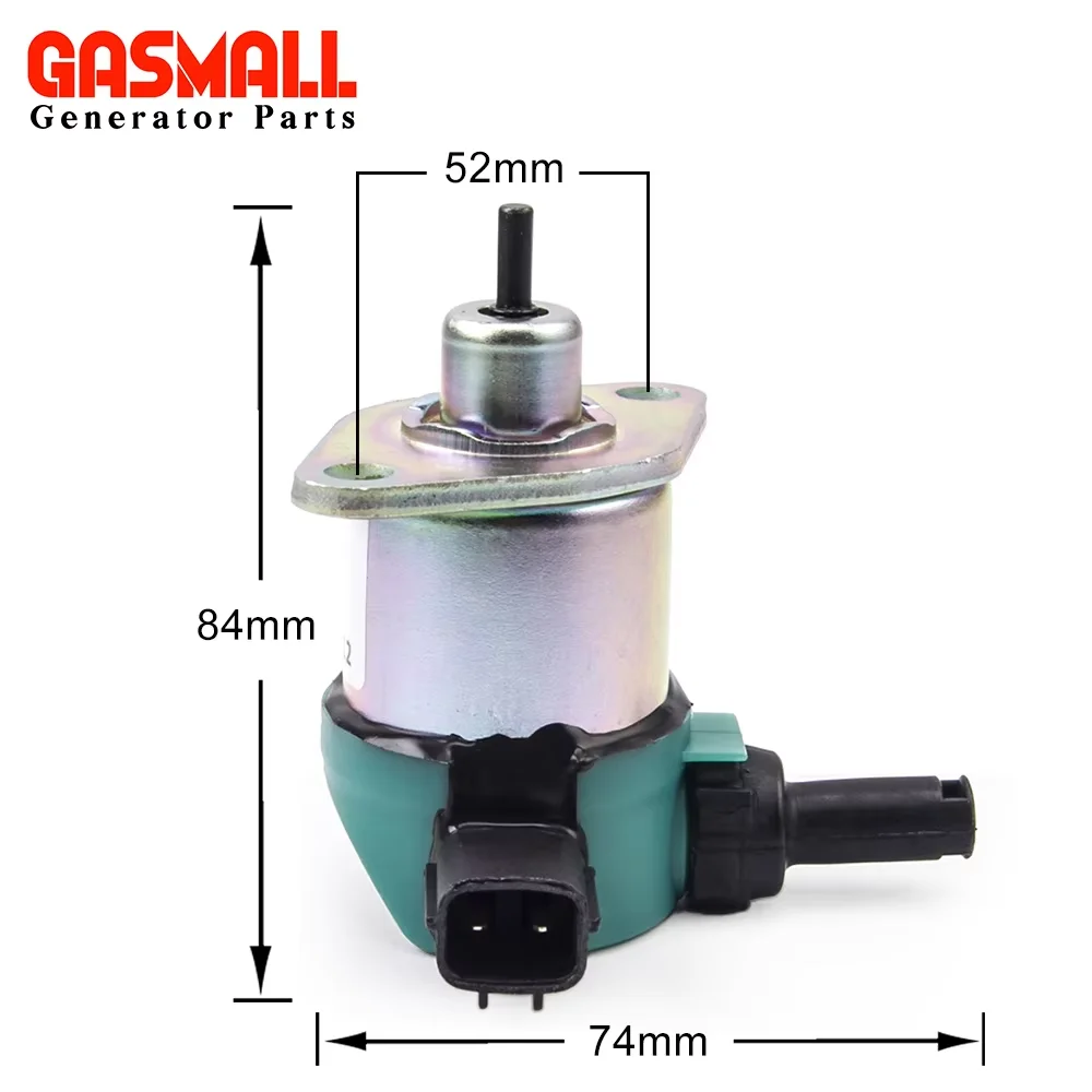 Kubota Engine Stop Solenoid 17208-60016 17208-60015 DC 12V 24V Fuel Shutdown Valve Generator Accessories